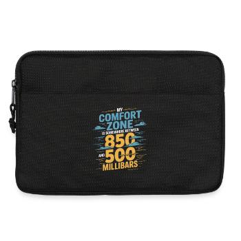 Comfort zone 850–500 hPa | Meteorology - Laptop bag 13" - black - Front