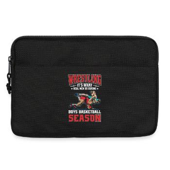 Saison de lutte Basketball masculin - Sacoche pour ordinateur portable 13 pouces - noir - Devant