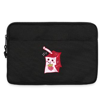Erdbeermilchbox  - Laptoptasche 13" - Schwarz - Vorne