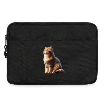 Chat Exotique à Poil Court - Sacoche pour ordinateur portable 13 pouces - noir - Devant