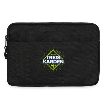 Treis-Karden an der Mosel mit Retro Weintrauben - Laptoptasche 13" - Schwarz - Vorne