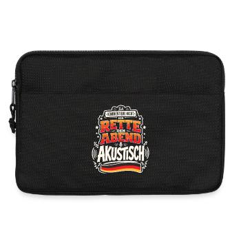 Ich rette den Abend akustisch - Laptoptasche 13" - Schwarz - Vorne