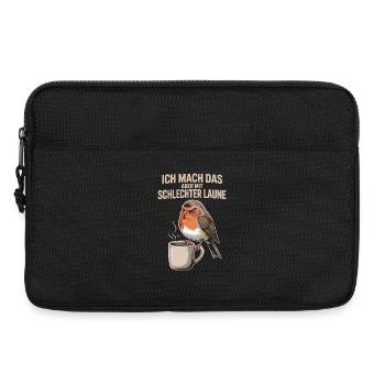  Ich Mach Das Aber Mit Schlechter Laune Lustiger - Laptoptasche 13" - Schwarz - Vorne