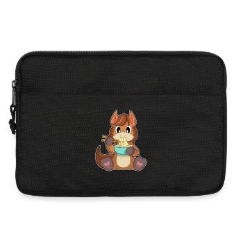 Horse Cook Ramen Cooking - Laptop bag 13" - black - Front