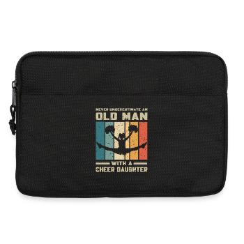 Dad - Old man with cheerleader daughter - Laptop bag 13" - black - Front