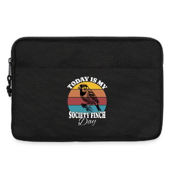 Japanisches Mövchen Society Finch - Laptoptasche 13" - Schwarz - Vorne