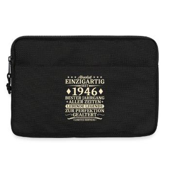 Geburtstag 1946 Jahrgang geboren Vintage - Laptoptasche 13" - Schwarz - Vorne