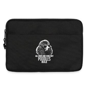 Pudel-Sonnenbrillen-Rule Tee - Laptoptasche 13" - Schwarz - Vorne