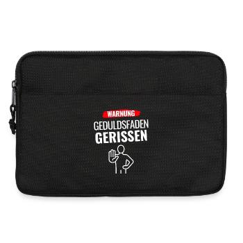Warnung Geduldsfaden gerissen - Laptoptasche 13" - Schwarz - Vorne