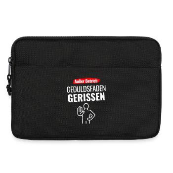 Außer Betrieb Geduldsfaden gerissen - Laptoptasche 13" - Schwarz - Vorne