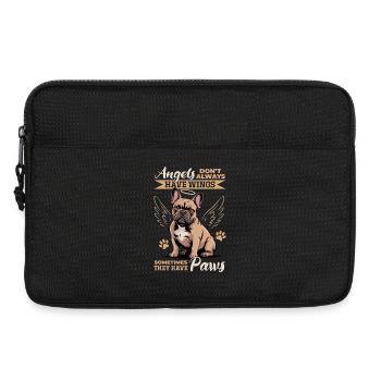 Bouledogue français Race de chien Frenchie - Sacoche pour ordinateur portable 13 pouces - noir - Devant