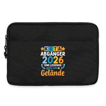 Kita Abgänger 2026 Eine Legende Geht Vom Gelände  - Laptoptasche 13" - Schwarz - Vorne