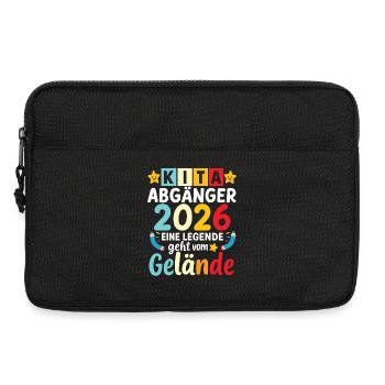 Kita Abgänger 2026 Eine Legende Geht Vom Gelände  - Laptoptasche 13" - Schwarz - Vorne