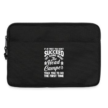Camping Bonfire Camp Life Forest Camper - Laptoptasche 13" - Schwarz - Vorne