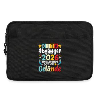 Kita Abgänger 2026 Legende Verlässt das Gelände - Laptoptasche 13" - Schwarz - Vorne