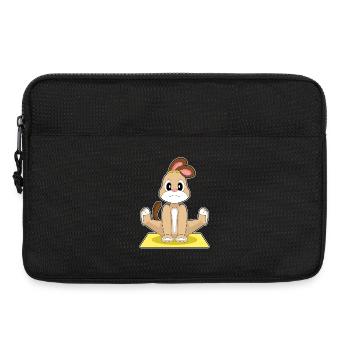 Dog Yoga Fitness Gymnastics - Laptop bag 13" - black - Front