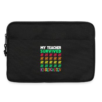 Mon institutrice a survécu à la maternelle - Sacoche pour ordinateur portable 13 pouces - noir - Devant