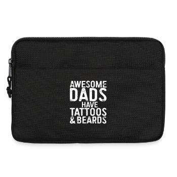 Großartige Väter: Tattoos & Bärte - Laptoptasche 13" - Schwarz - Vorne