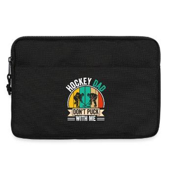 Père du hockey sur glace : Ne joue pas avec moi - Sacoche pour ordinateur portable 13 pouces - noir - Devant