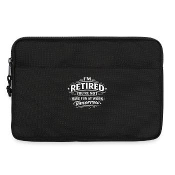 Funny Funny Retirement Retirement Humor | Departure Gift - Laptop bag 13" - black - Front