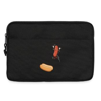 Hot-dogs, saucisses, barbecue, grill, barbecue - Sacoche pour ordinateur portable 13 pouces - noir - Devant