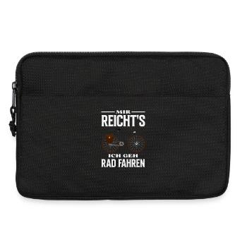 Mir Reichts Ich Geh Rad Fahren Lustiges Fahrrad - Laptoptasche 13" - Schwarz - Vorne