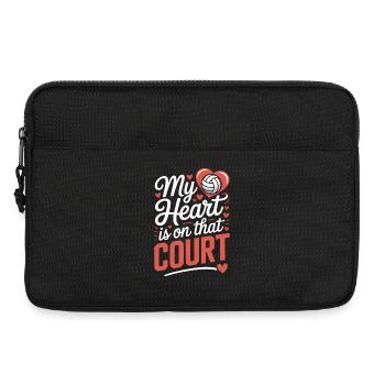 Volleyball Sprüche Lustiges Volleyball Geschenk - Laptoptasche 13" - Schwarz - Vorne