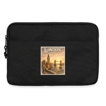 London Europe Vintage Sunset - Laptop bag 13" - black - Front