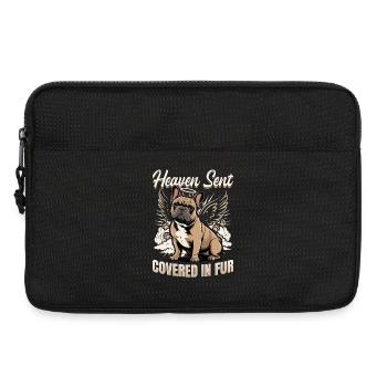 Bouledogue français Race de chien Frenchie - Sacoche pour ordinateur portable 13 pouces - noir - Devant