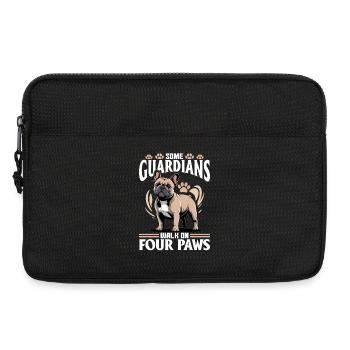 Bouledogue français Race de chien Frenchie - Sacoche pour ordinateur portable 13 pouces - noir - Devant