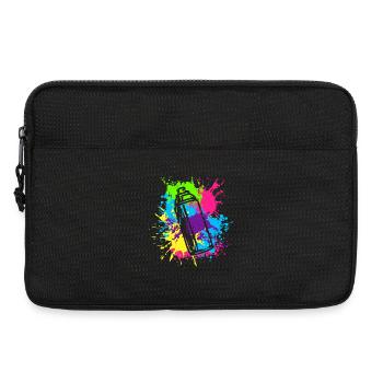 Art éclaboussuré en bombe de spray - Sacoche pour ordinateur portable 13 pouces - noir - Devant