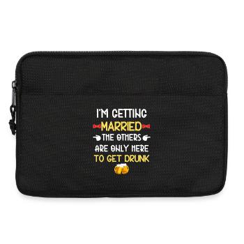 Bräutigam Die anderen werden betrunken - Laptoptasche 13" - Schwarz - Vorne