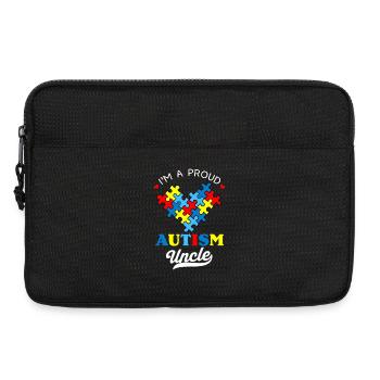 Stolzer Autismus Onkel Herz - Laptoptasche 13" - Schwarz - Vorne