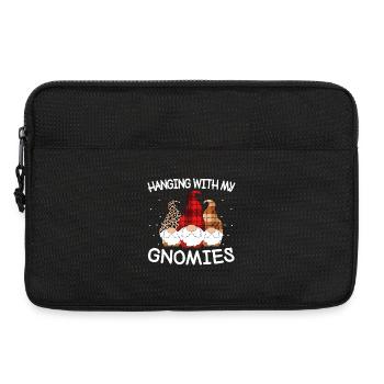 Gnomies Trio: Mit Gnomen abhängen - Laptoptasche 13" - Schwarz - Vorne