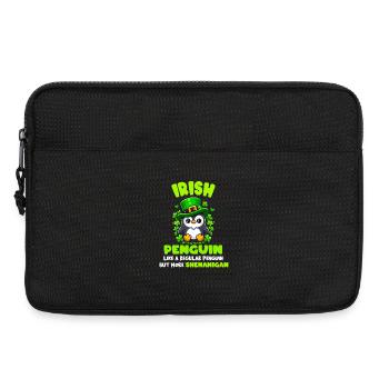 Manchot irlandais - Sacoche pour ordinateur portable 13 pouces - noir - Devant