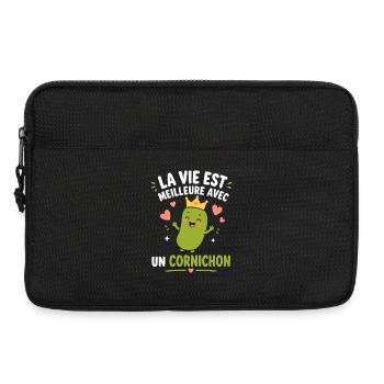 Cornichon - Sacoche pour ordinateur portable 13 pouces - noir - Devant