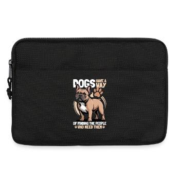 French Bulldog Frenchie Dog Breed - Laptoptasche 13" - Schwarz - Vorne