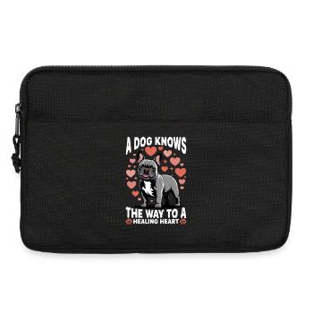 French Bulldog Frenchie Dog Breed - Laptoptasche 13" - Schwarz - Vorne
