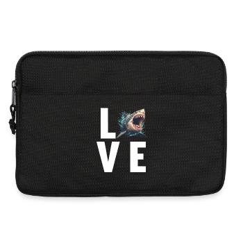 Weißer Haie Weißer Hai - Laptoptasche 13" - Schwarz - Vorne