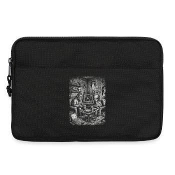 Des extraterrestres au Bigfoot Gamer rétro - Sacoche pour ordinateur portable 13 pouces - noir - Devant