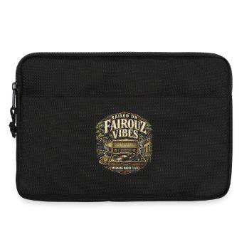 Libanon Libanese Raised On Fairouz Vibes - Laptoptasche 13" - Schwarz - Vorne