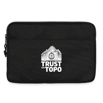 Faites confiance à la carte topographique topographique - Sacoche pour ordinateur portable 13 pouces - noir - Devant
