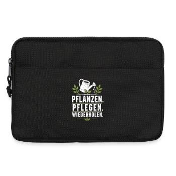 Pflanzen Pflegen Garten Shirt - Laptoptasche 13" - Schwarz - Vorne
