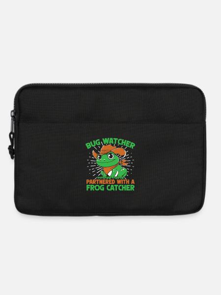 Frog Catcher Bug Watcher Partnered With Catcher - Laptoptasche 13" - Schwarz