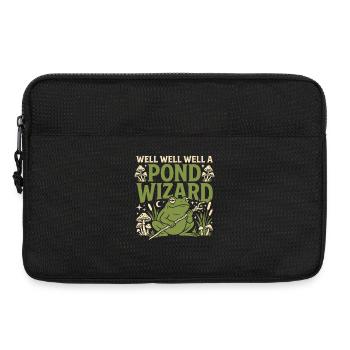 Froschzauberer Zaubererfrosch Magischer Frosch - Laptoptasche 13" - Schwarz - Vorne