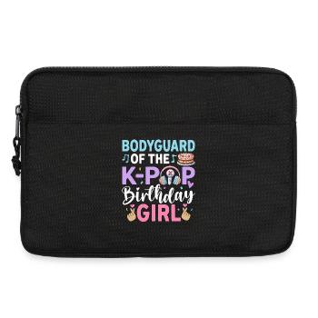 Garde du corps de la fille d’anniversaire de la K-Pop - Sacoche pour ordinateur portable 13 pouces - noir - Devant