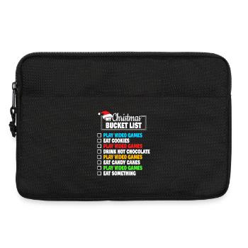 Weihnachts-Bucket List: Videospiele spielen - Laptoptasche 13" - Schwarz - Vorne
