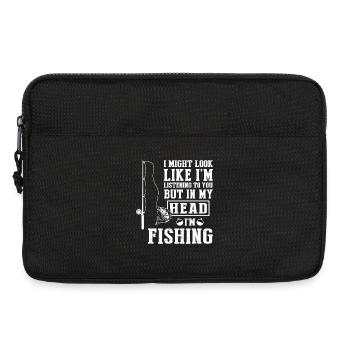 Citation de pêche de tête Tee - Sacoche pour ordinateur portable 13 pouces - noir - Devant