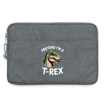 Dictions du T-Rex : Don Dinosaure Tyrannosaure - Sacoche pour ordinateur portable 13 pouces - gris chiné - Devant