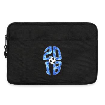 8 YEARS BORN 2018 FOOTBALL 8TH BIRTHDAY - Laptop bag 13" - black - Front